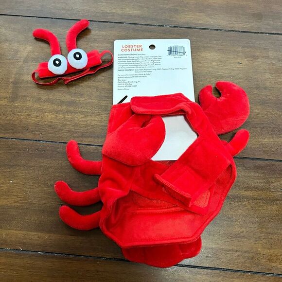Small Pet Lobster Costume Guinea Pig - Picture 4 of 4